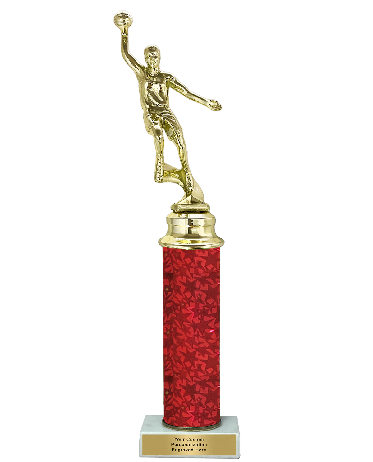 StarBlast Column Girls Basketball Trophy - Image 3