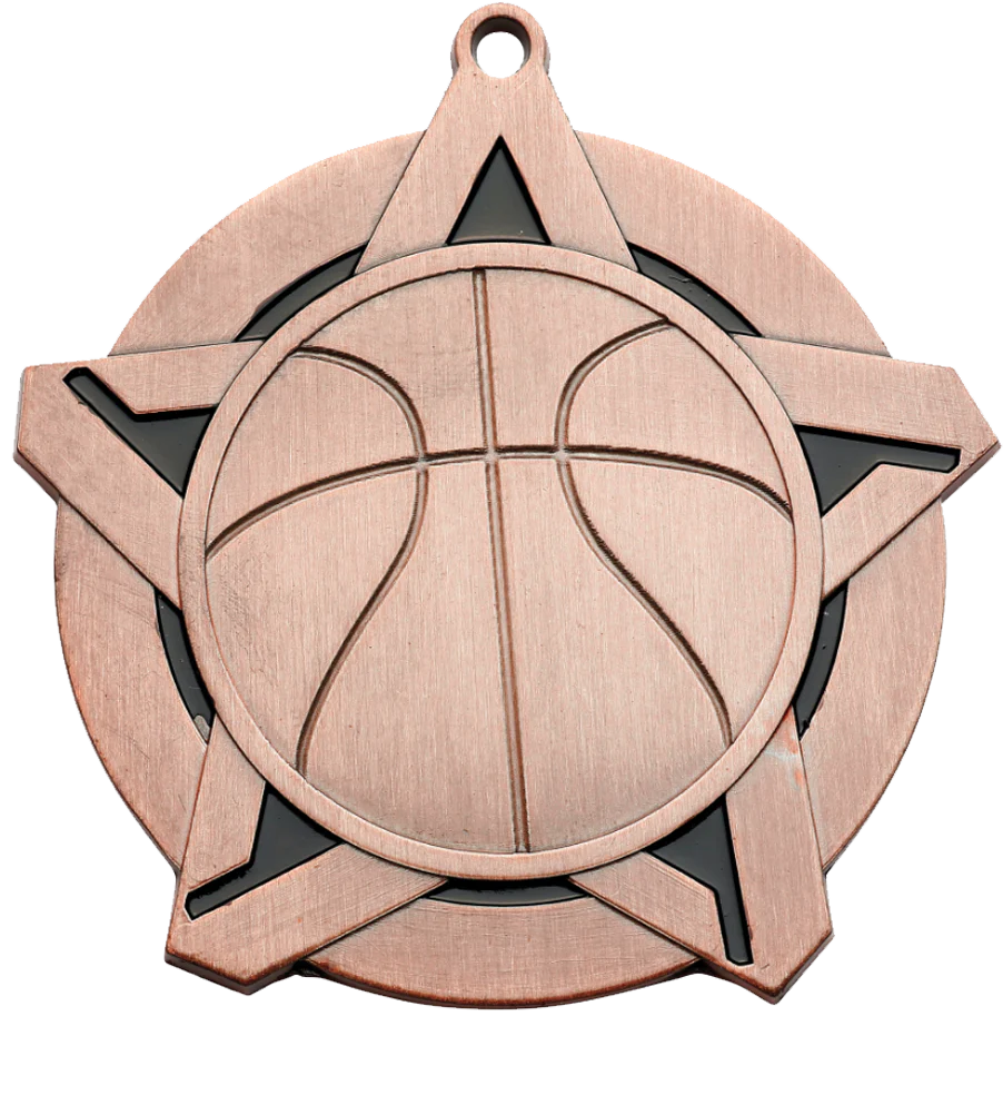 Super Star Basketball Medal - Image 3