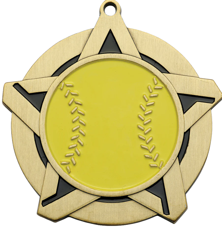 Super Star Softball Medal