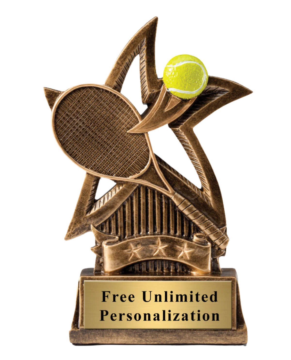 Sweeping Star Tennis Trophy