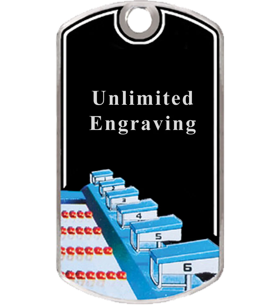 Swimming Dog Tag