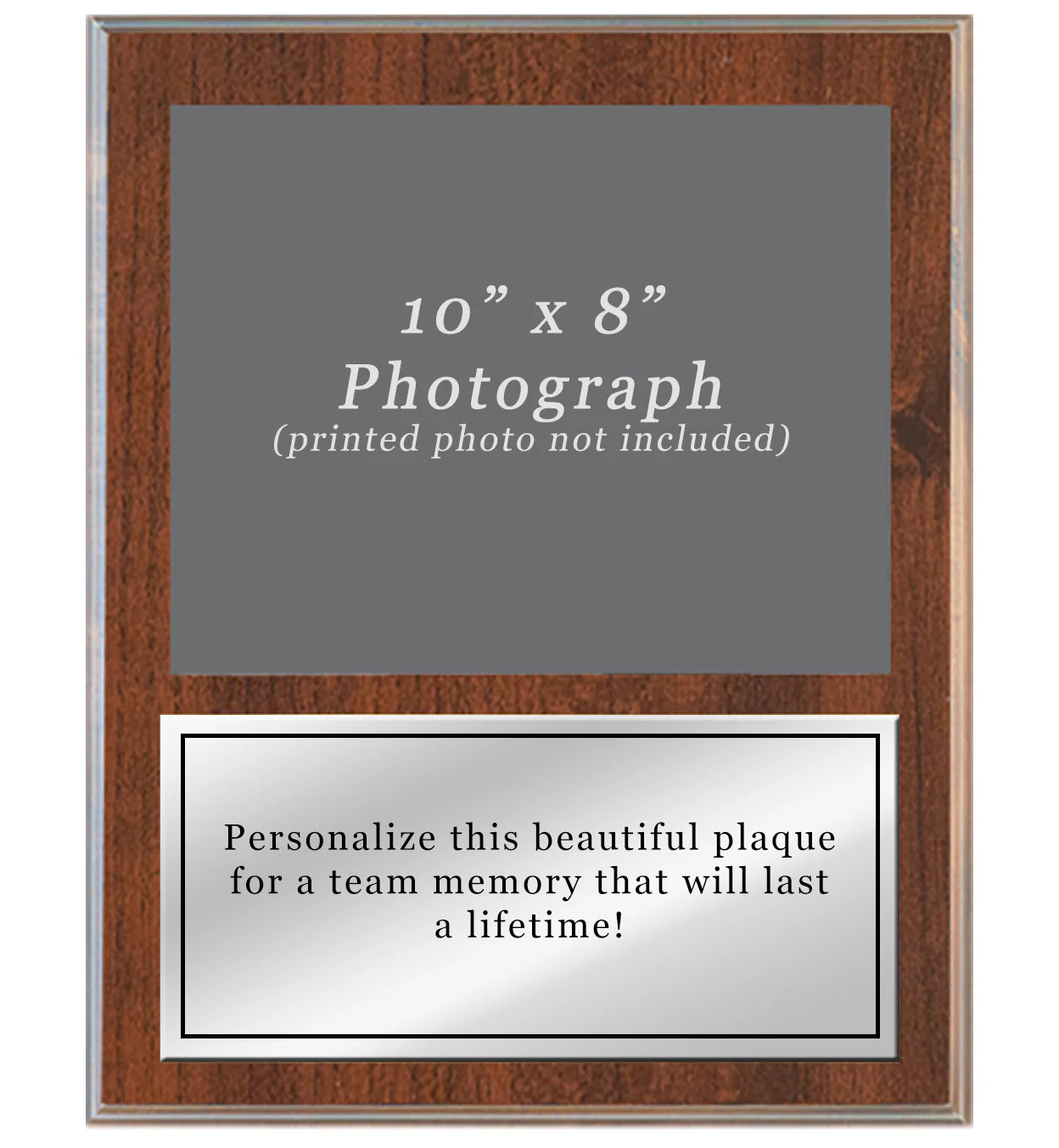 Team Photo Plaque With Silver Plate - Image 3