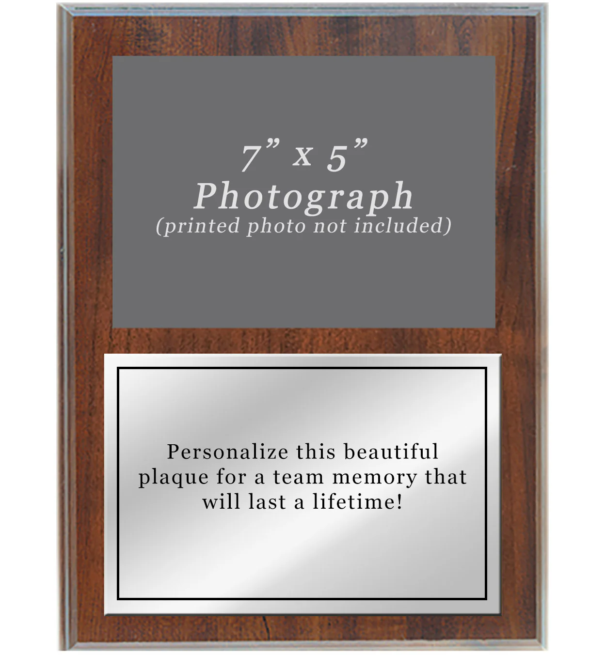 Team Photo Plaque With Silver Plate - Image 4