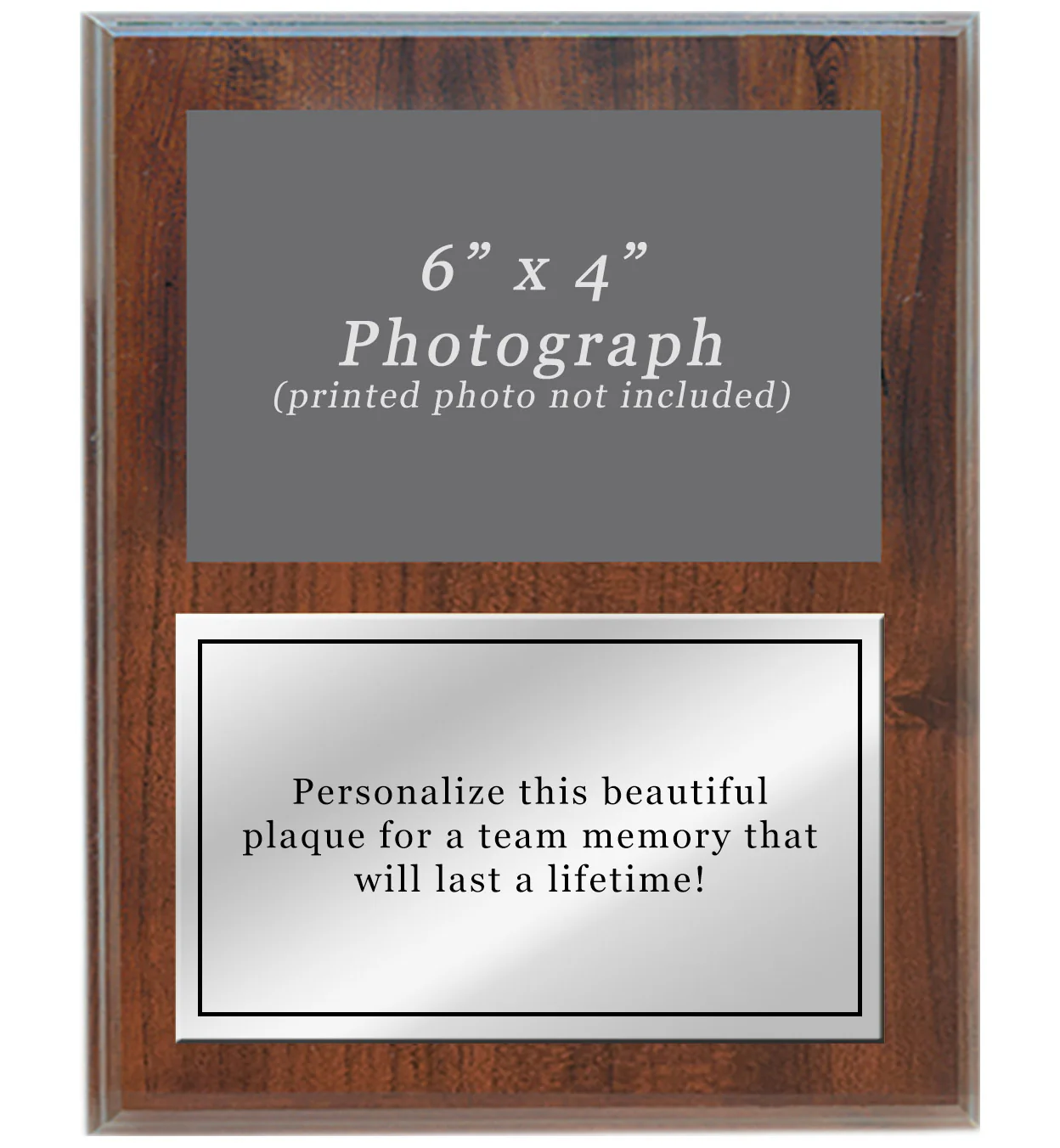Team Photo Plaque With Silver Plate - Image 5