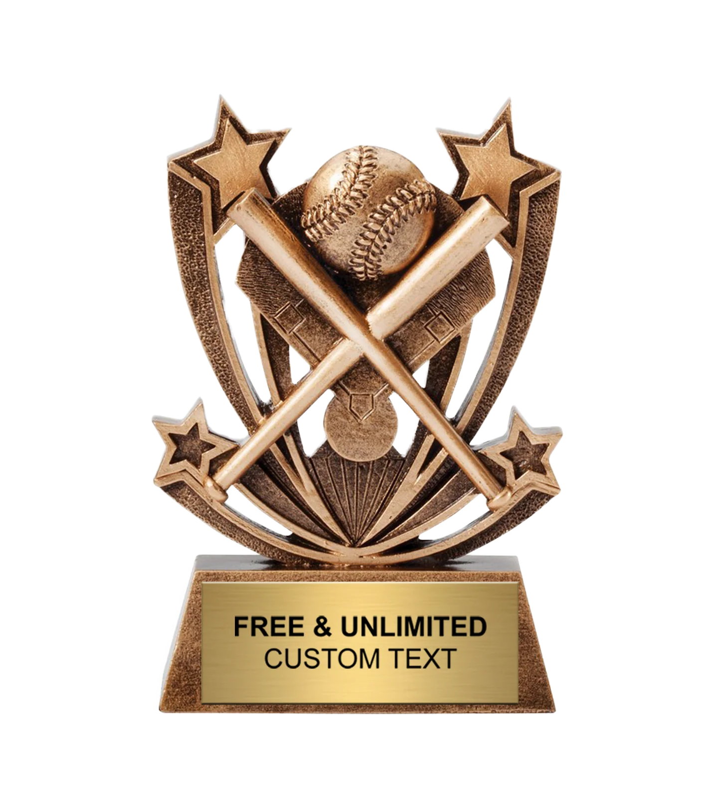 Twin Star Baseball Trophy