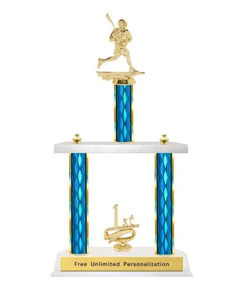 Two Tier Lacrosse Trophy