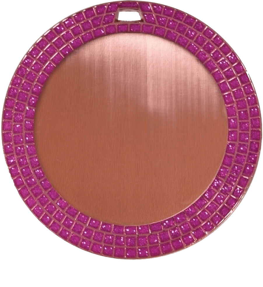 Valentine’s Day Pink Glitter Medal - Image 4