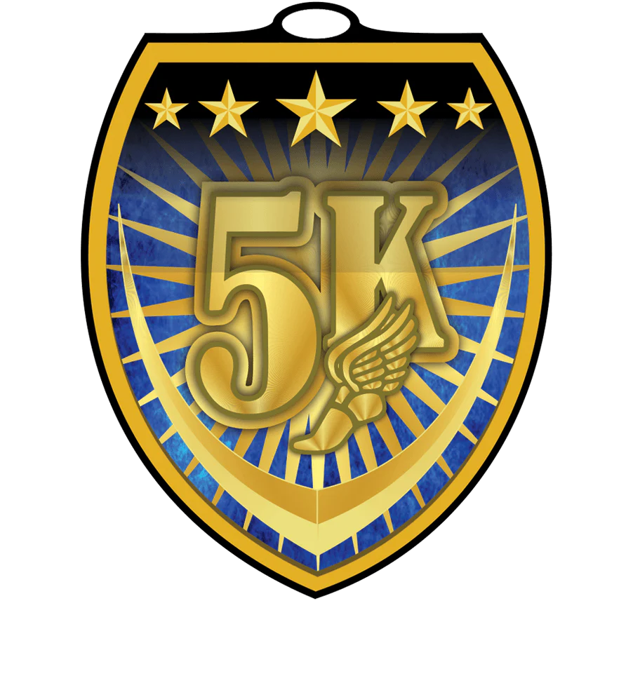 Vibraprint 5K Run Shield Medal
