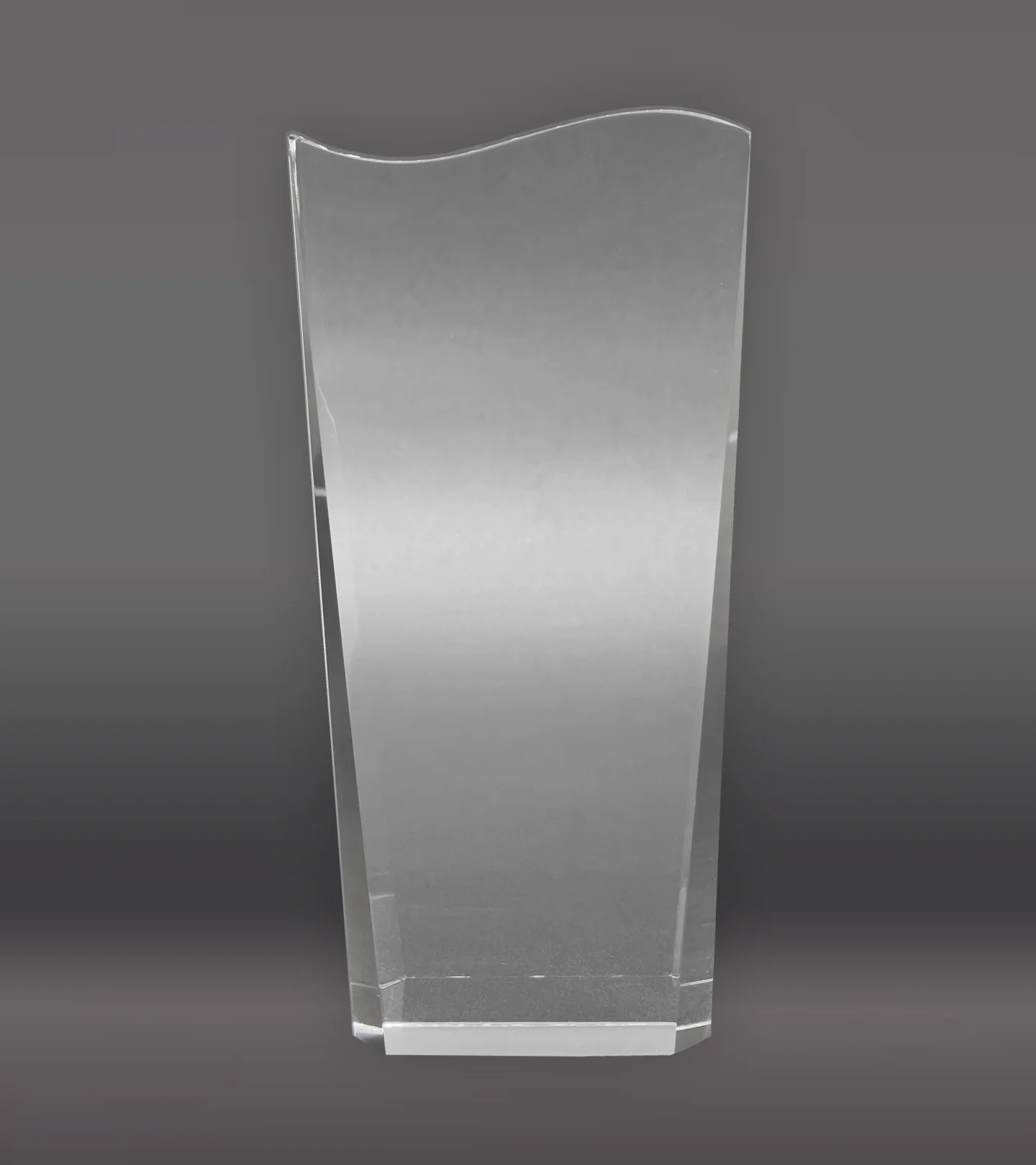 Wedge with Wave Crystal Award - Image 4