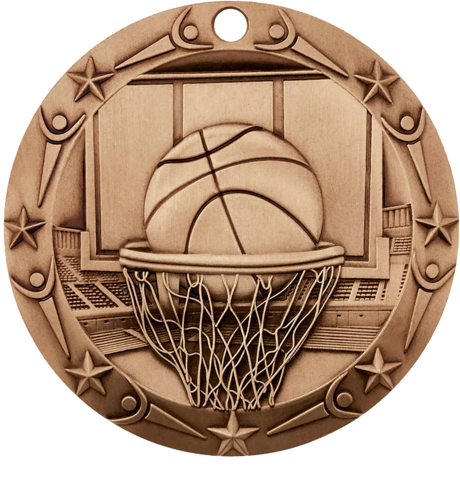 World Class Basketball Medal - Image 3