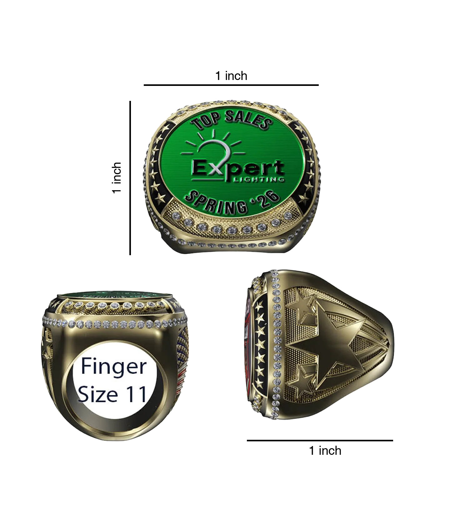 Custom Legacy Patriot Ring - Image 4