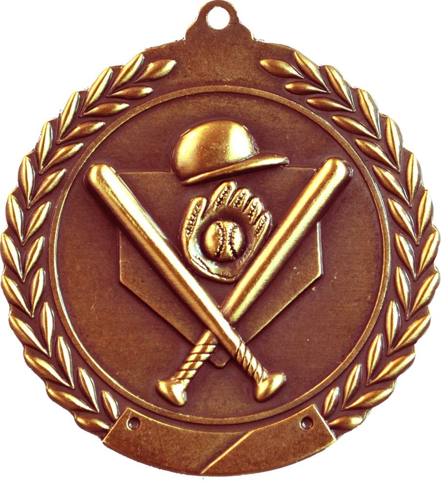Wreath Baseball Medal - Image 3