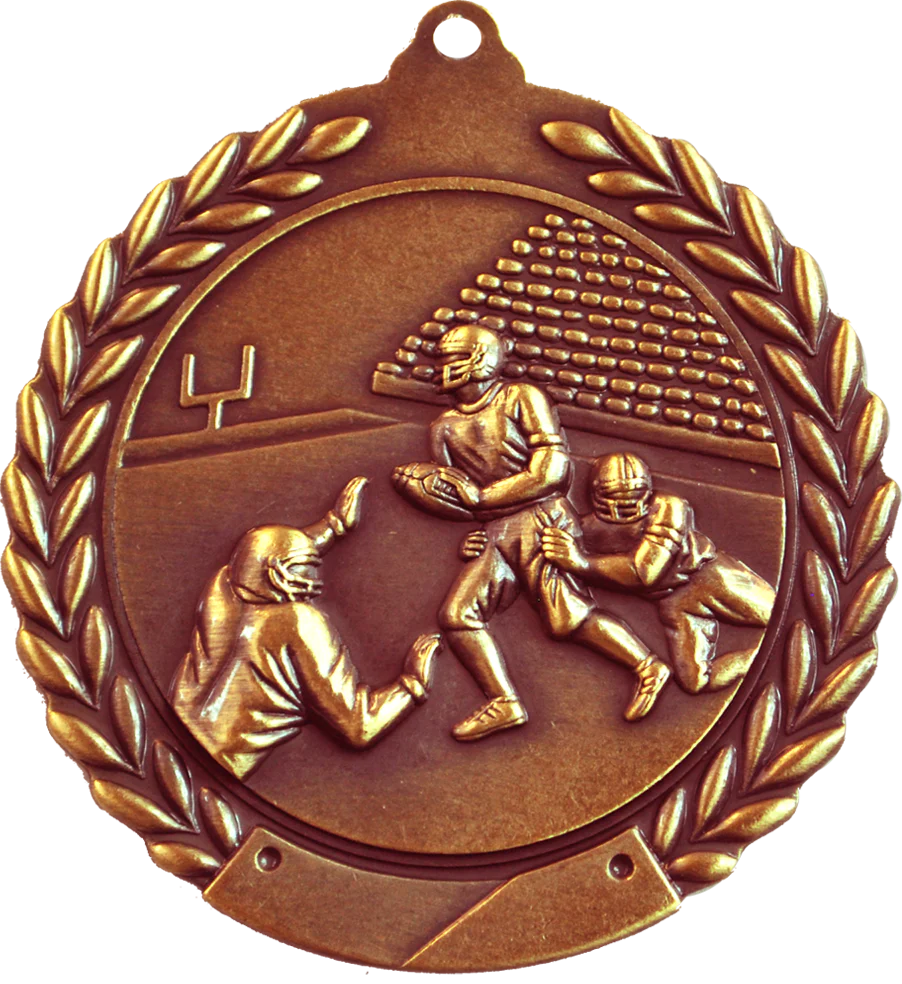 Wreath Football Medal - Image 3