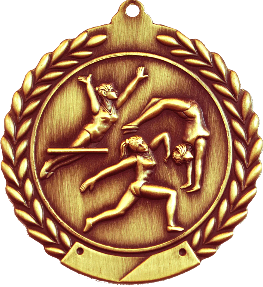 Wreath Female Gymnastics Medal - Image 3
