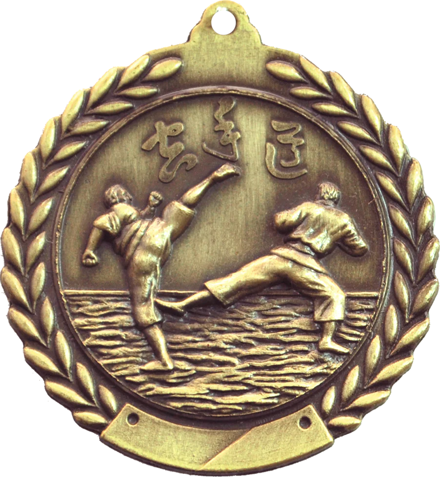 Wreath Karate Medal