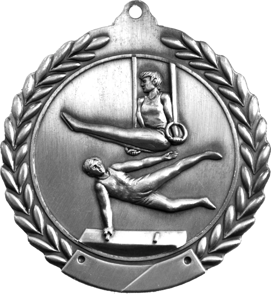 Wreath Male Gymnastics Medal - Image 2