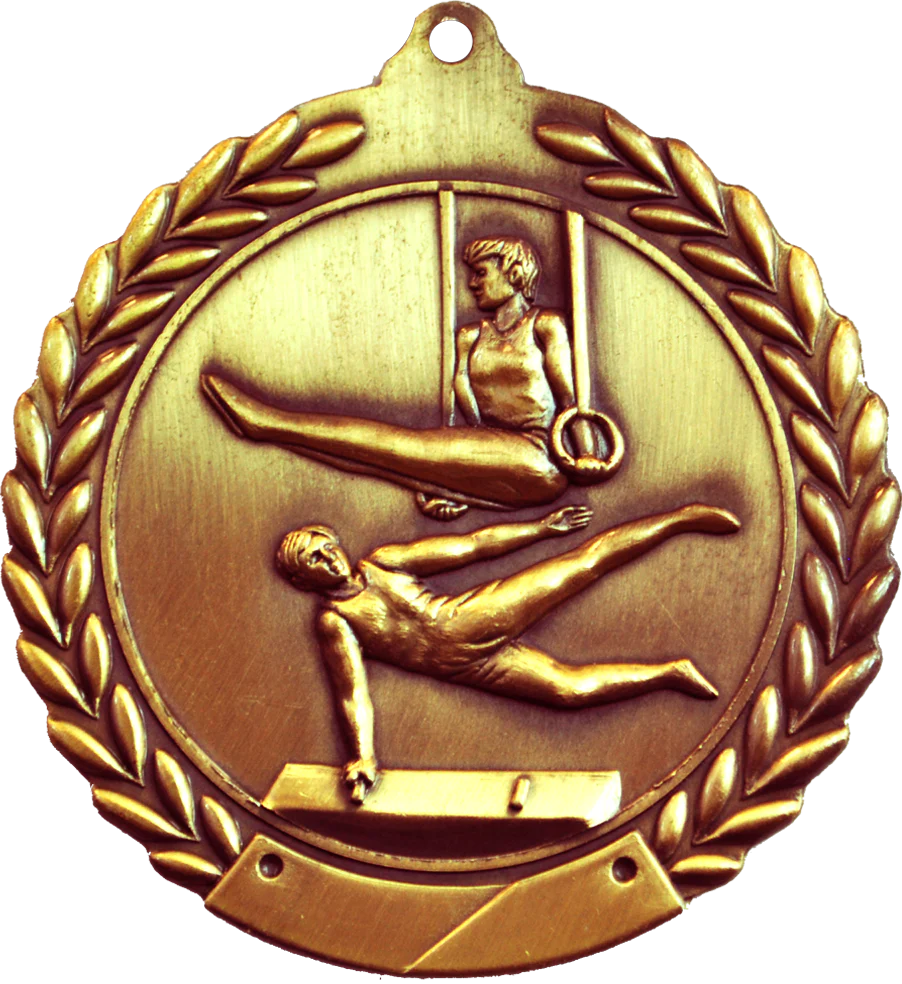 Wreath Male Gymnastics Medal - Image 3