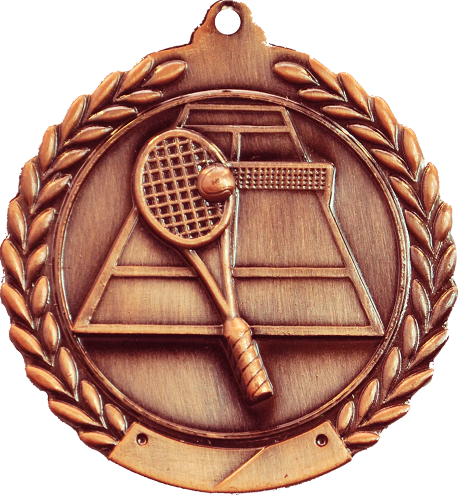 Wreath Tennis Medal - Image 3